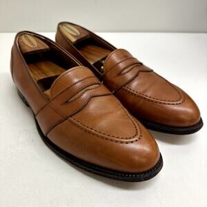 VERY GOOD Alden 685 Full Strap Slip-On Penny Loafer (Burnished Tan Calf) 9.5 A/C